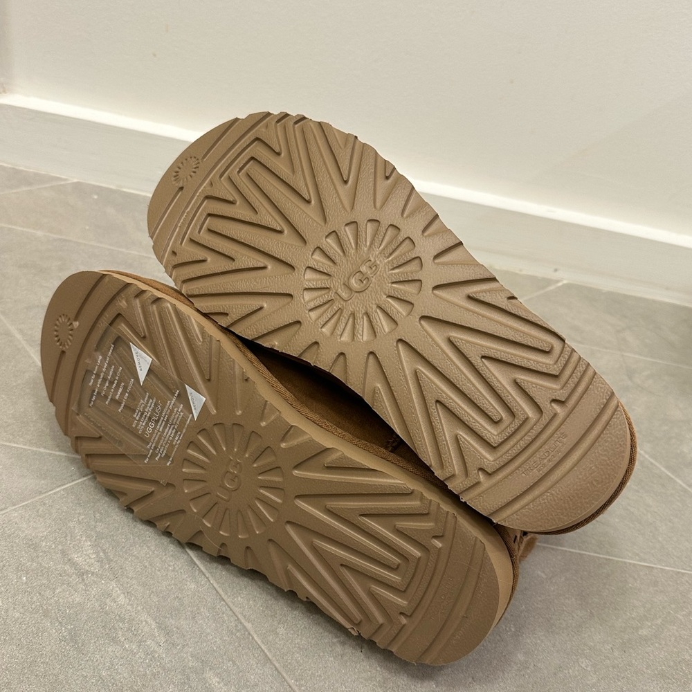 UGG Ultra Mini Boots in CHESTNUT 9 NIB - Picture 4 of 7
